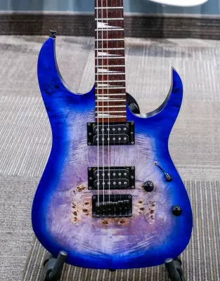 Ibanez - RG Neck-Thru Electric Guitar - Blue Lagoon Burst Flat